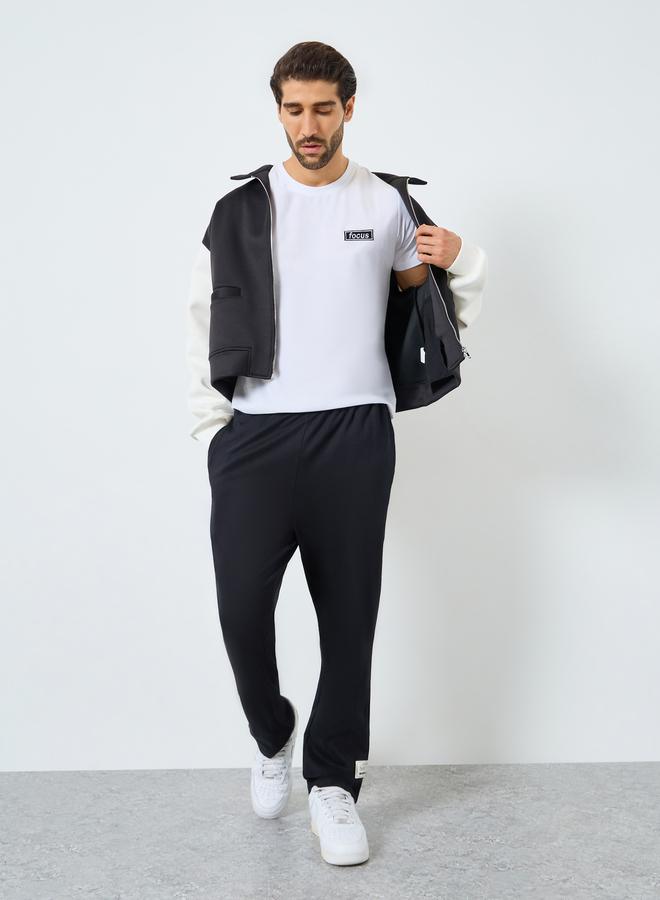 Styli White Regular Fit Embroidered Chest T-Shirt - Image 2